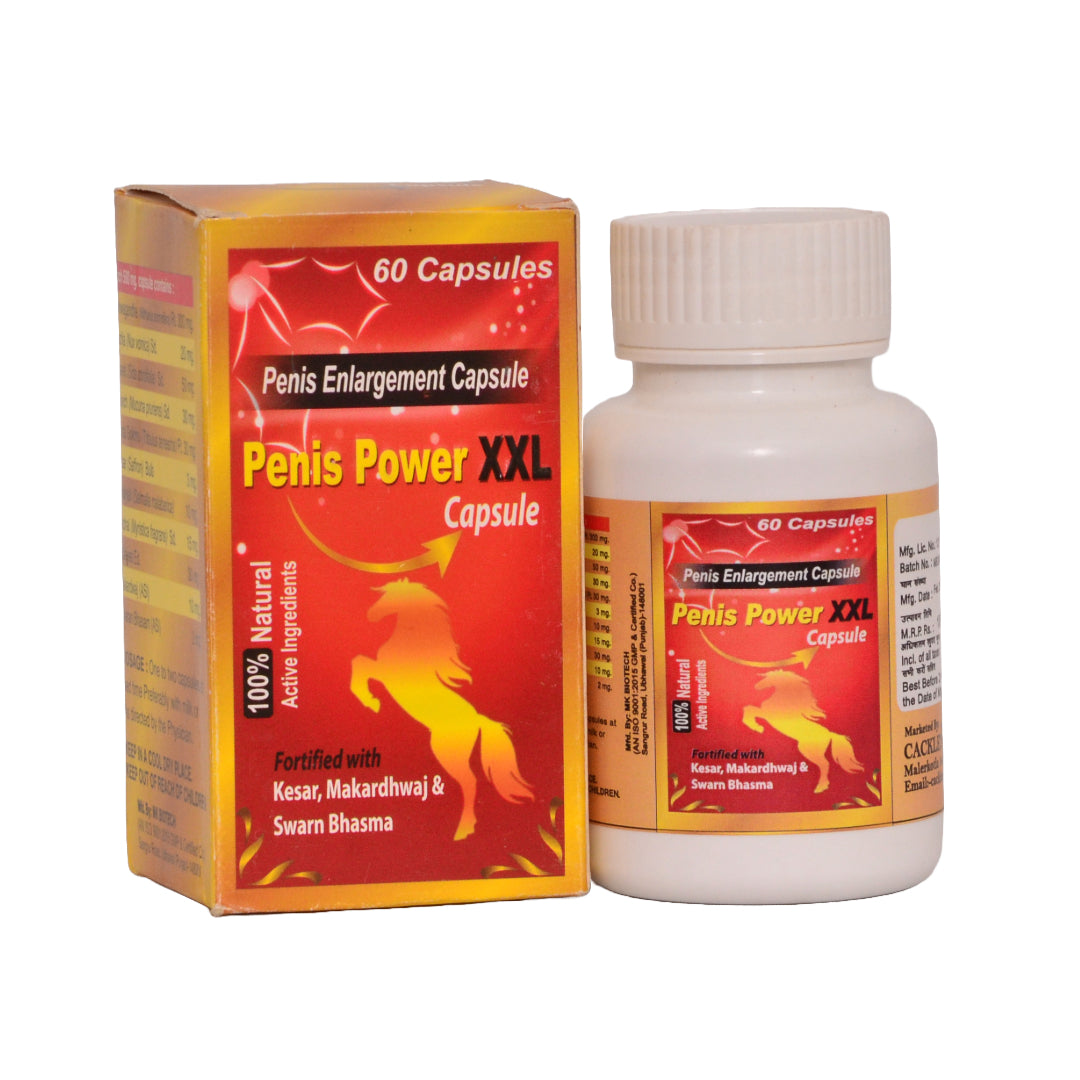 Penis Power XXL Herbal Capsule for Men, Pack of 60 Capsules