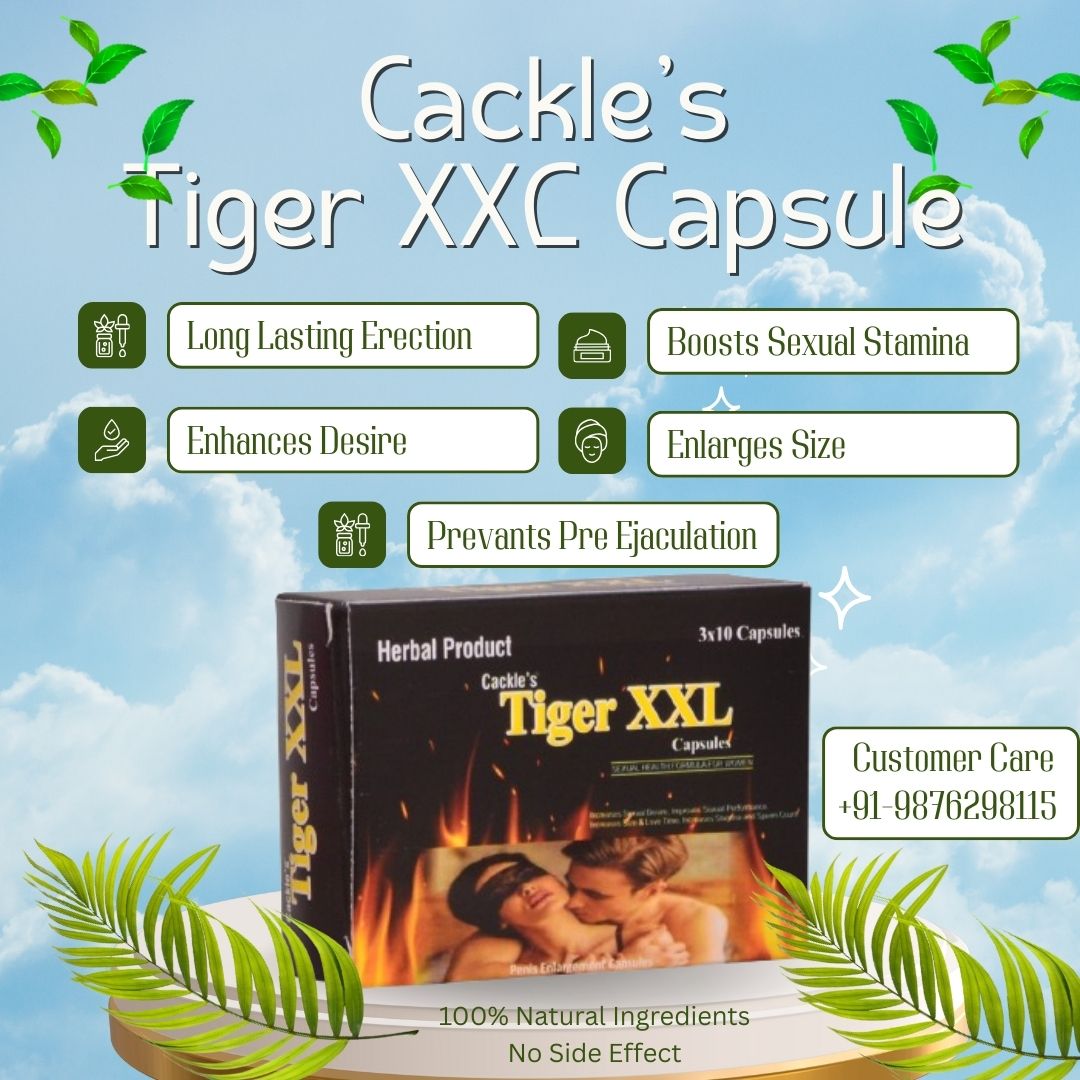 Tiger XXL Herbal Capsule for Men, Pack of 30 (10*3) Capsules
