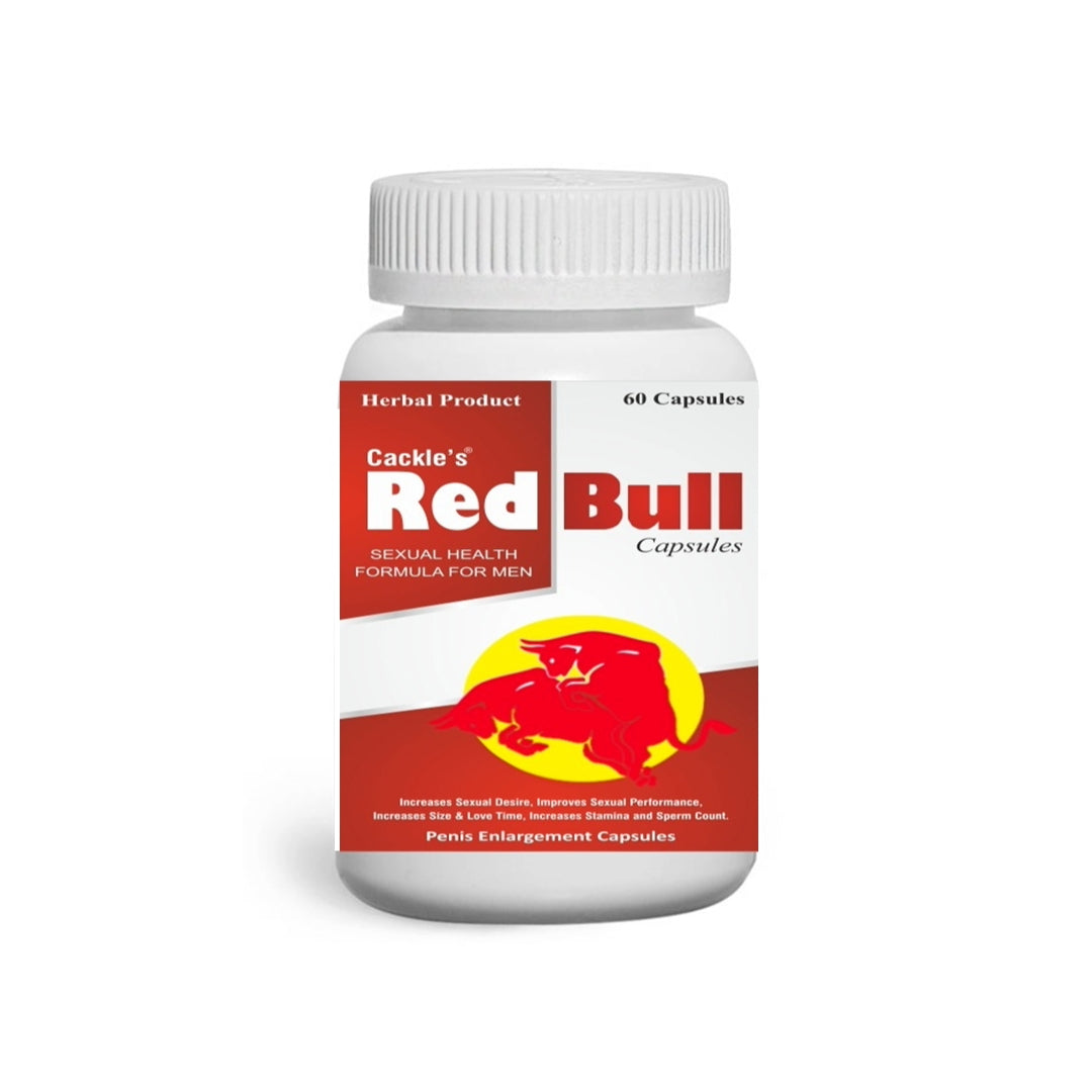 Red Bull Herbal Capsule for Men, Pack of 60 Capsules