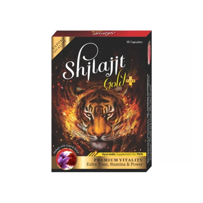 Shilajit Gold Herbal Capsule for Men and Women, Pack of 10 Capsule