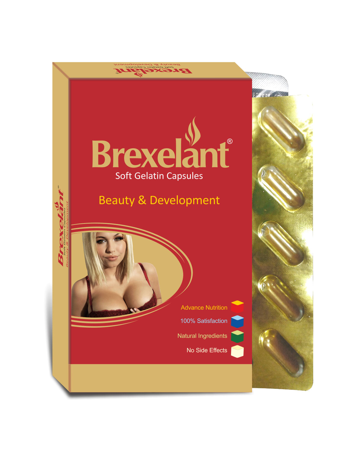 Brexelant Capsule for Natural Breast Beauty, 30 Capsules Pack