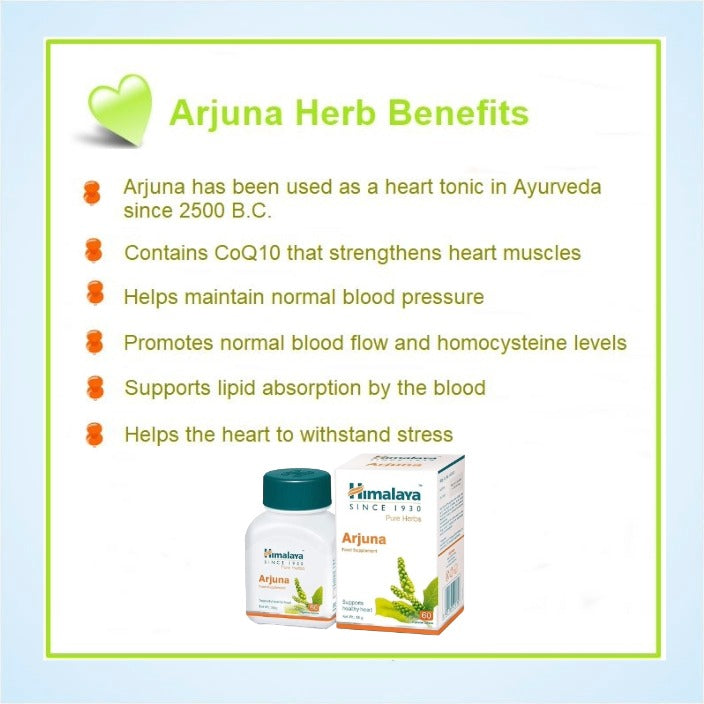 Himalaya Arjuna - 60 Tablets, White