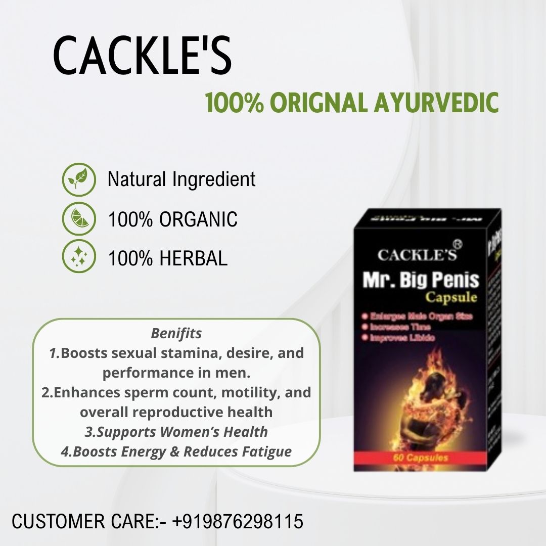 Mr. Big Penis Herbal Capsule for Men, Pack of 60 Capsules