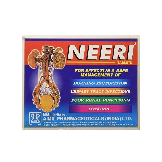 Aimil Neeri Ayurvedic Tablet | Kidney Health | Urinary Tract Infections 30 Tablets