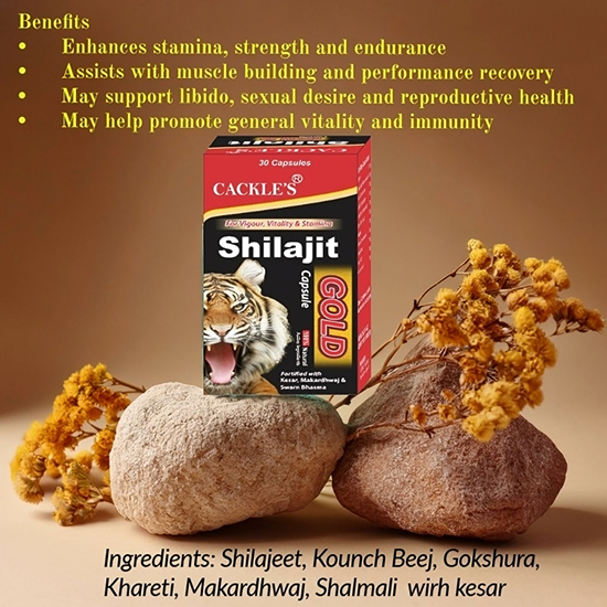 Shilajit Gold Herbal Capsule for Men and Women, Pack of 30 Capsule