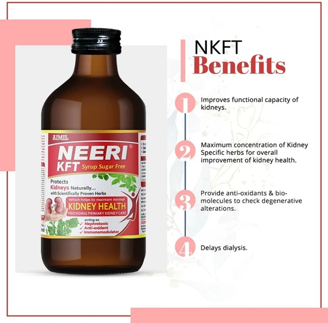 Aimil Neeri KFT Sugar-Free Ayurveda Syrup | Supports Kidney Health 200ml