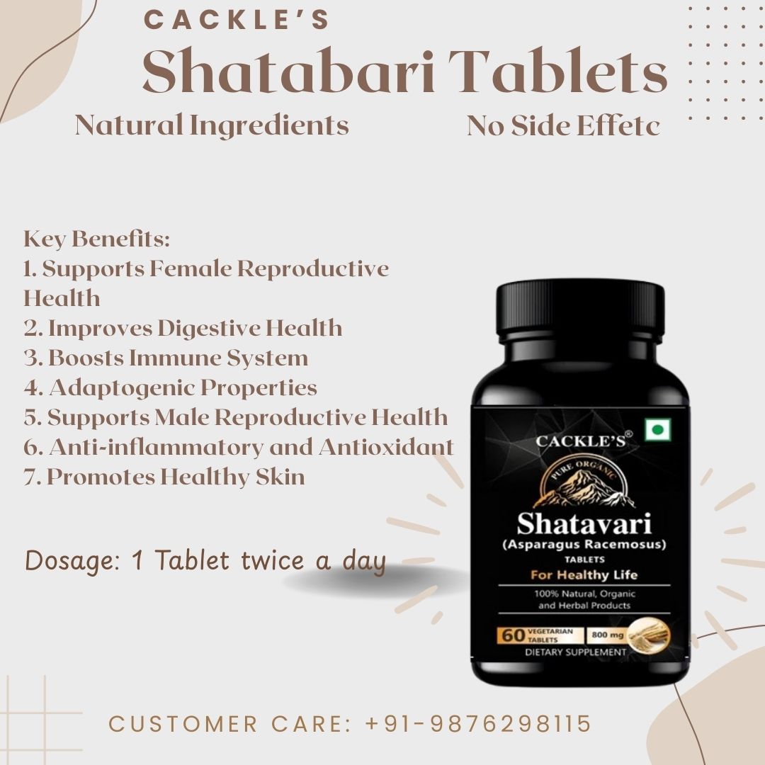 Shatavari Tablet - 800mg - Pack of 60 Tablets