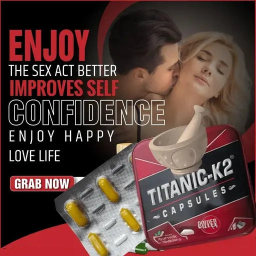 Titanic K2 Herbal Capsule, Pack of 6 Capsules